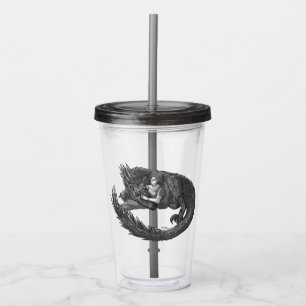 Sleepy Dinosaur Acrylic Tumbler