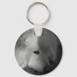 Sleepy Dog Key Ring