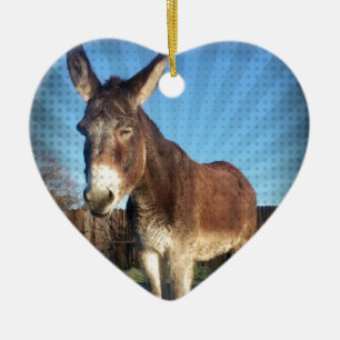 Sleepy Donkey Ceramic Tree Decoration