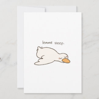 Sleepy Duck Card