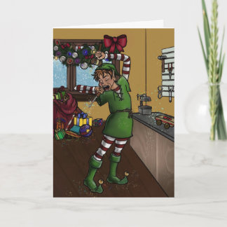 Sleepy elf card