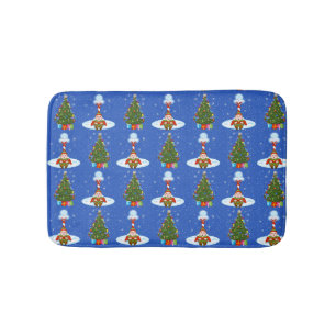 Sleepy Elf Christmas Bath Mat