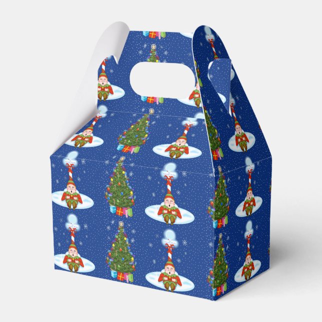 Sleepy Elf Christmas Gift Box (Front Side)