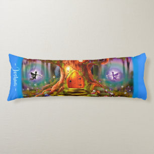 Sleepy Fairy magic tree. Blue Giant custom Body Cushion