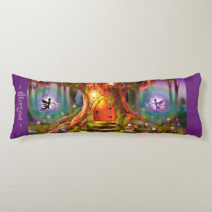 Sleepy Fairy magic tree. Purple Giant custom Body Cushion