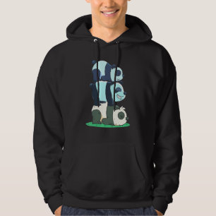 Sleepy Forest Animal Chinese Wildlife Panda Bear Hoodie