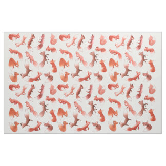 Sleepy Foxes Fabric