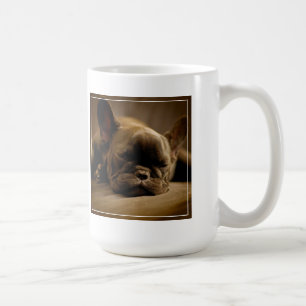 Sleepy French Bulldog Coffee Mug