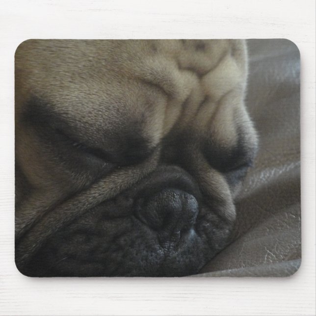 sleepy frenchy mouse pad (Front)
