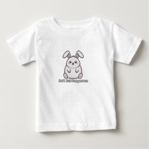 Sleepy Funny Bunny Unisex Kids Baby T-Shirt