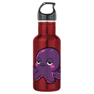 Sleepy Funny Octopus 532 Ml Water Bottle