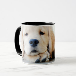 Sleepy Golden Retriever Puppy Mug