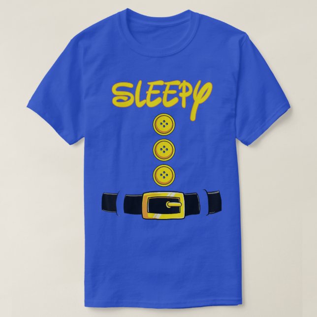 Sleepy Halloween Dwarf Costume Colour Matching  T-Shirt (Design Front)