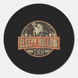 Sleepy Hollow Alloween Horseman  Classic Round Sticker