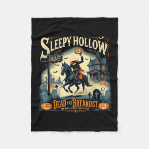 Sleepy Hollow Breakfast Soky Halloween  Fleece Blanket