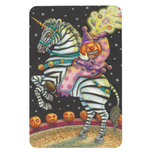 SLEEPY HOLLOW CIRCUS CLOWN, UNICORN ZEBRA MAGNET