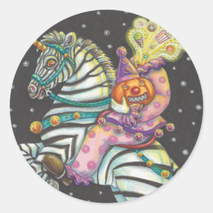 SLEEPY HOLLOW CIRCUS CLOWN, ZEBRA UNICORN STICKERS