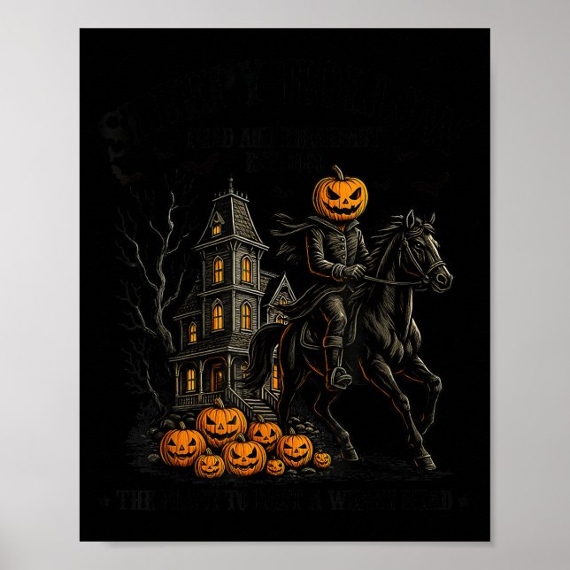 Sleepy Hollow Dead And Breakfast Est 1869 Headless Poster (Front)