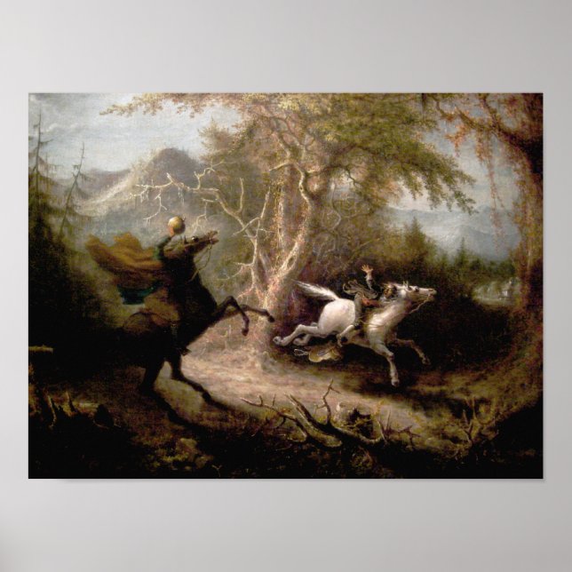 Sleepy Hollow Headless Horseman Framed Art Poster (Front)