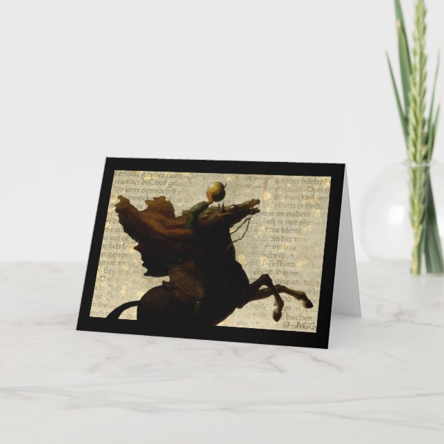 Sleepy Hollow Headless Horseman / Pumpkin Card (Front)