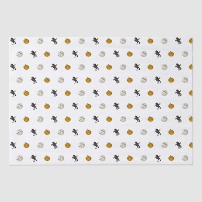 Sleepy Hollow Headless Horseman Spooky Halloween Tissue Paper (Front)