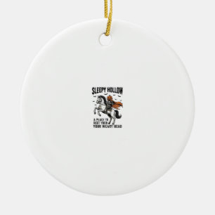 Sleepy Hollow Headless Horseman Vintage Halloween Ceramic Ornament