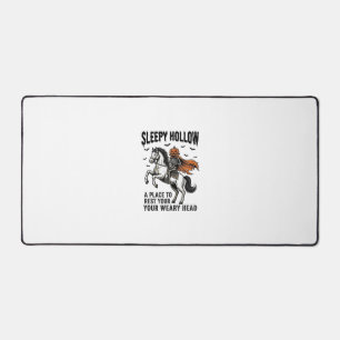 Sleepy Hollow Headless Horseman Vintage Halloween Desk Mat