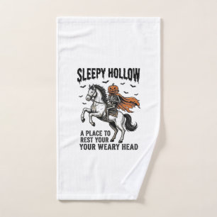 Sleepy Hollow Headless Horseman Vintage Halloween  Hand Towel