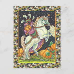 SLEEPY HOLLOW HEADLESS HORSEWOMAN, HALLOWEEN POSTCARD