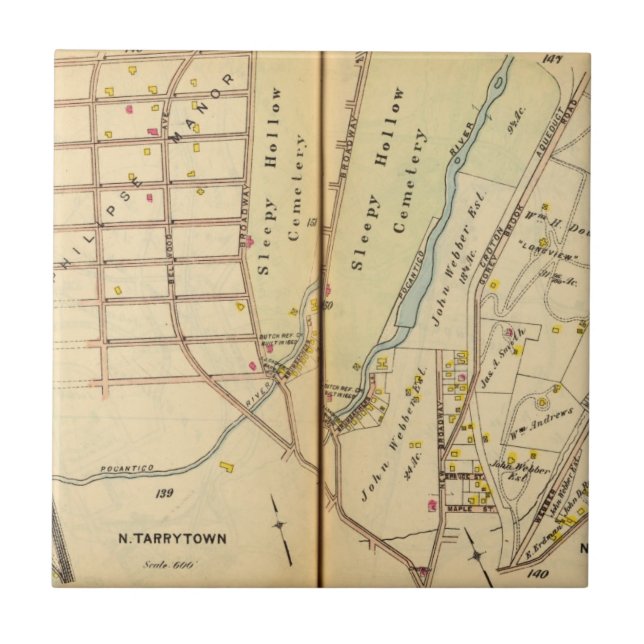 Sleepy Hollow, New York Ceramic Tile (Front)