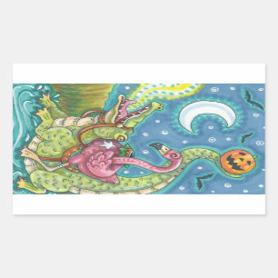 SLEEPY HOLLOW PINK FLAMINGO STICKERS SHEET Rec