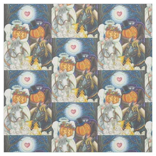SLEEPY HOLLOW WEDDING HALLOWEEN FABRIC Repeat (Swatch)