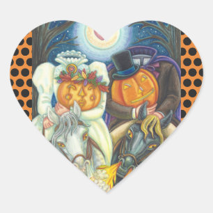 SLEEPY HOLLOW WEDDING HALLOWEEN STICKERS SHEET Hrt