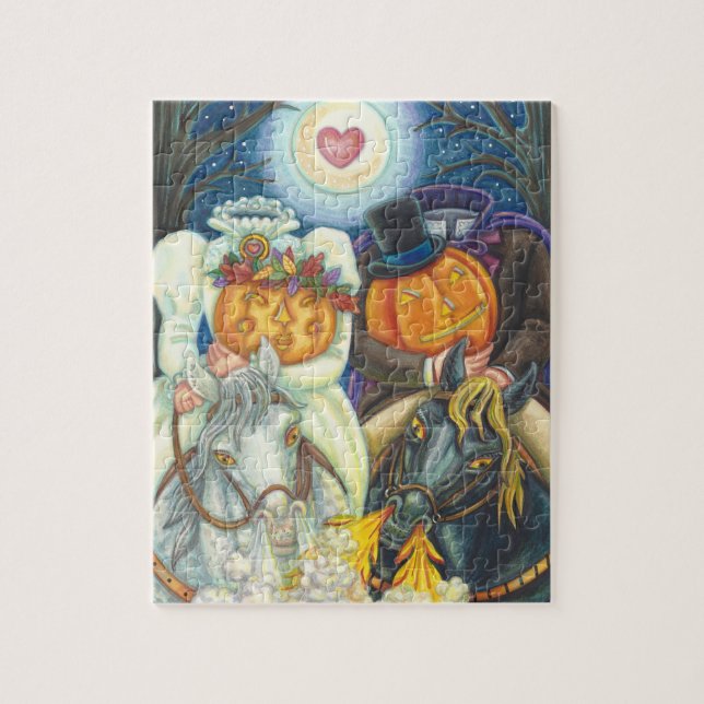 SLEEPY HOLLOW WEDDING, HEADLESS HORSEMAN PUZZLE (Vertical)