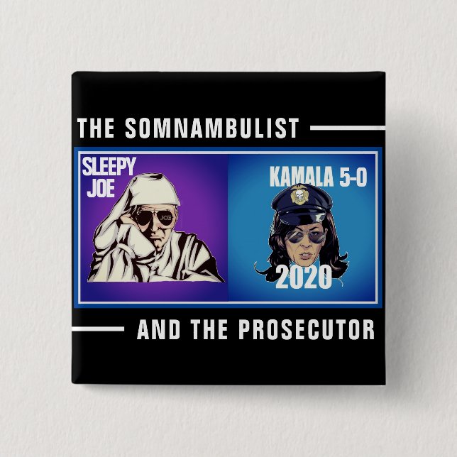 Sleepy Joe and Kamala 5-0 Button (Front)