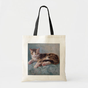 Sleepy Kitten by Henriette Ronner-Knip Tote Bag