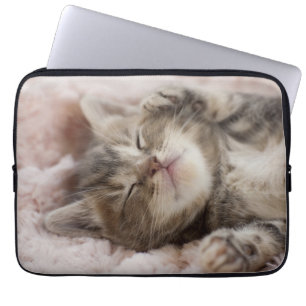 Sleepy Kitten Laptop Sleeve