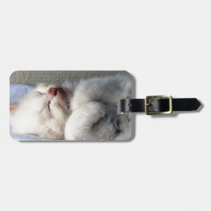 Sleepy Kitten Luggage Tag