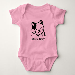 Sleepy Kitty Baby Bodysuit