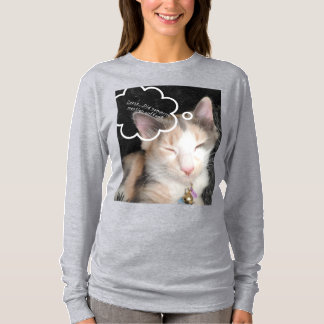 Sleepy Kitty Needs Coffee T-Shirt