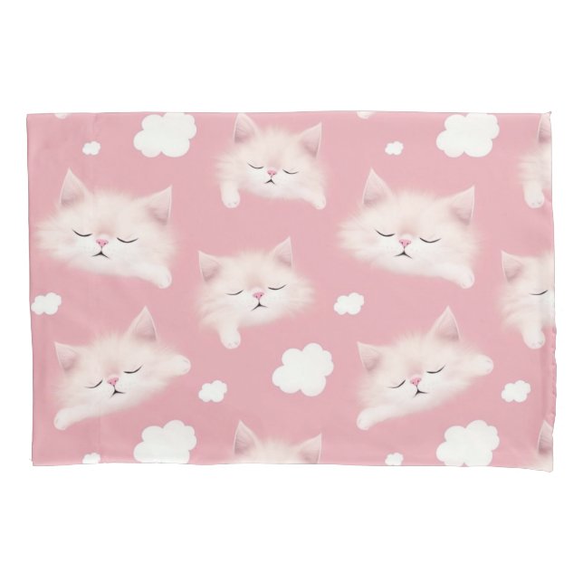 Sleepy kitty pillowcase (Front)