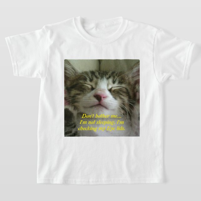 Sleepy kitty T-Shirt (Laydown)