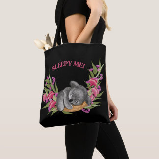 Sleepy Koala Tote Bag – Cozy and Cute Design"