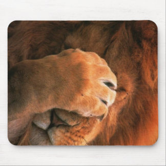 Sleepy Lion Mouse Pad