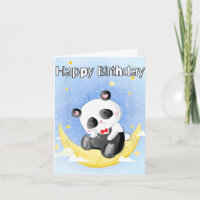 Sleepy Little Panda Bear | Happy Birthday
