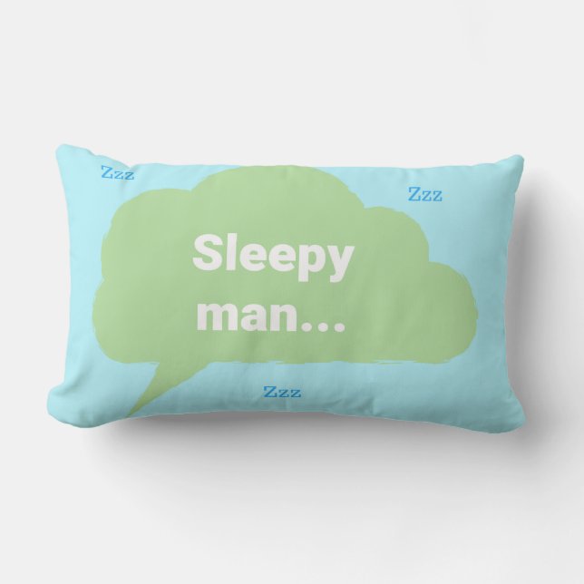 Sleepy man lumbar cushion (Front)
