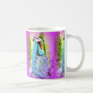 sleepy mermaid coffee mug