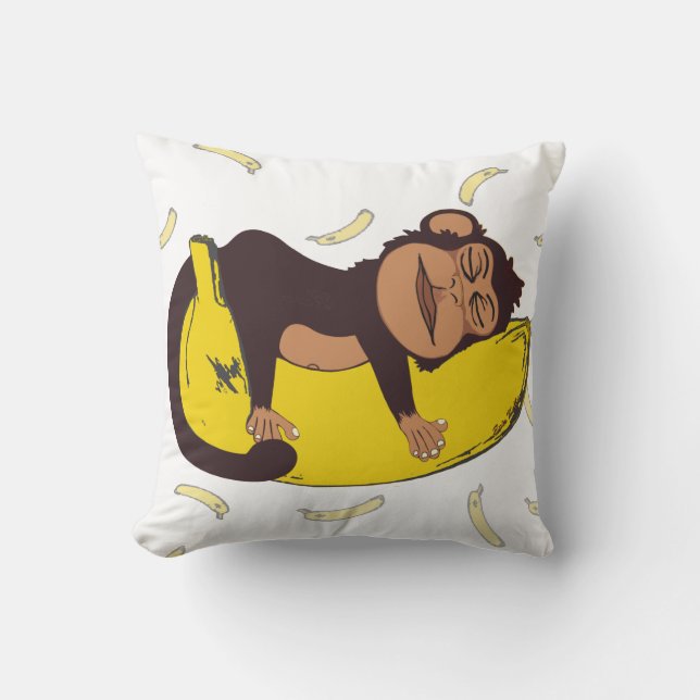 Sleepy Monkey Cushion (Front)
