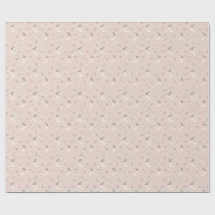 Sleepy Moon Blush Christmas Wrapping Paper