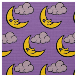 Sleepy moon fabric